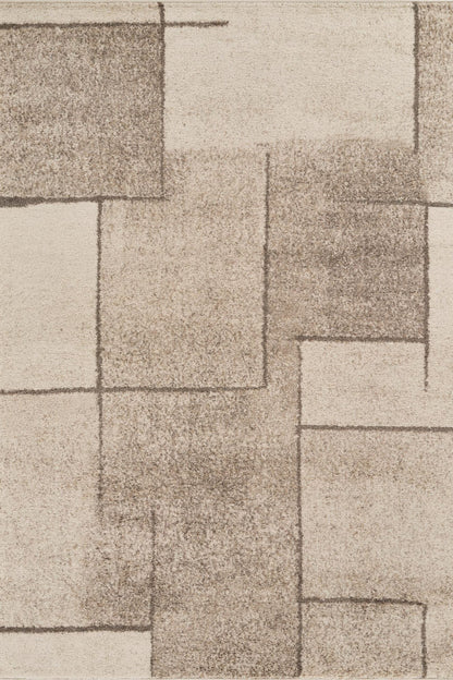 Rhodes Neutral Geometric Rug - Sketch Beige