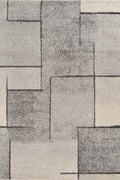 Rhodes Neutral Geometric Rug - Sketch Grey