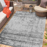 Sky Abstract Outdoor Rug - Dark Grey