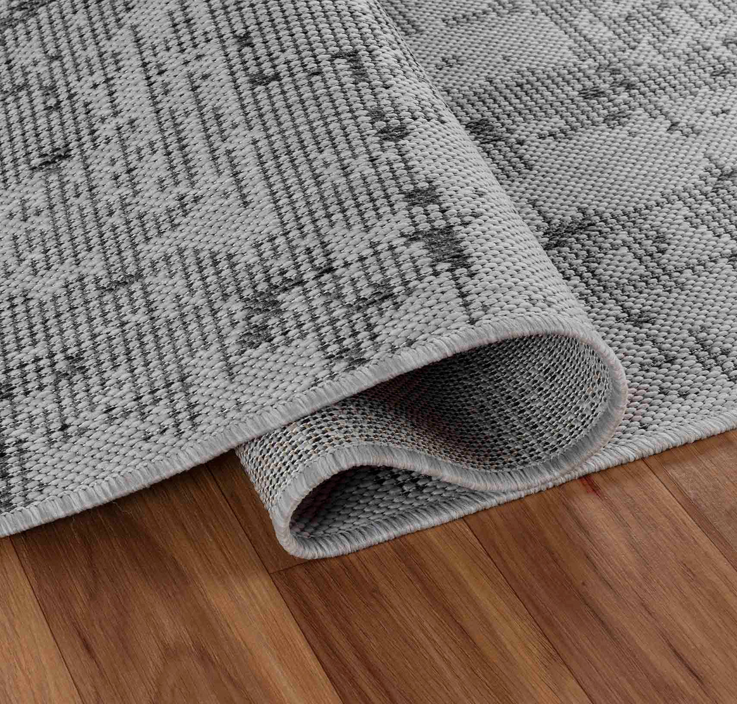 Sky Abstract Outdoor Rug - Dark Grey