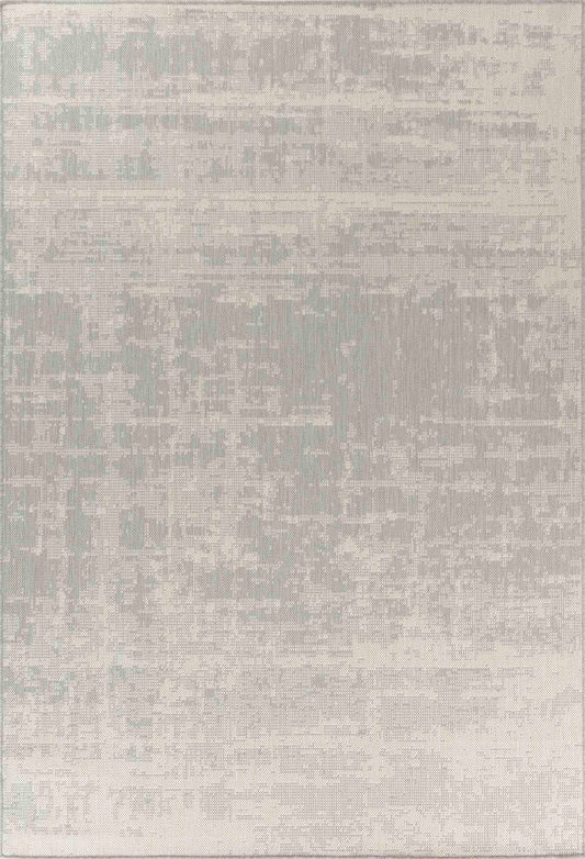 Sky Abstract Outdoor Rug - Silver