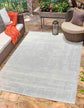 Sky Abstract Outdoor Rug - Silver