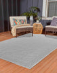 Sky Bordered Outdoor Rug - Dark Grey