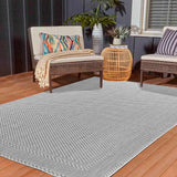 Sky Bordered Outdoor Rugs - Medium