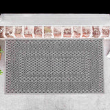 Sky Bordered Outdoor Rug - Dark Grey