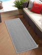 Sky Bordered Outdoor Rug - Dark Grey