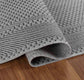 Sky Bordered Outdoor Rug - Dark Grey