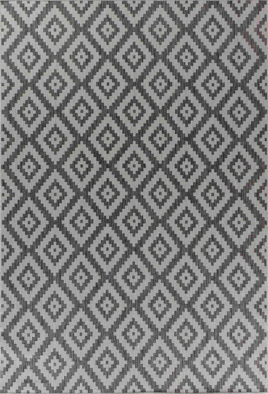 Sky Diamond Outdoor Rug - Dark Grey