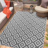 Sky Diamond Outdoor Rug - Dark Grey