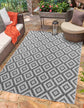 Sky Diamond Outdoor Rug - Dark Grey