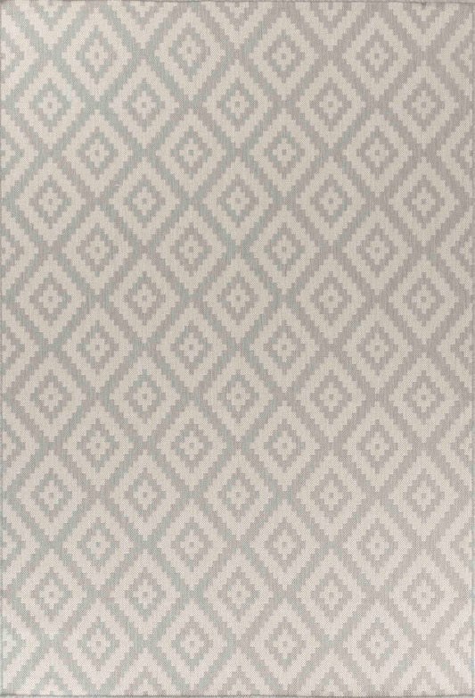 Sky Diamond Outdoor Rug - Silver