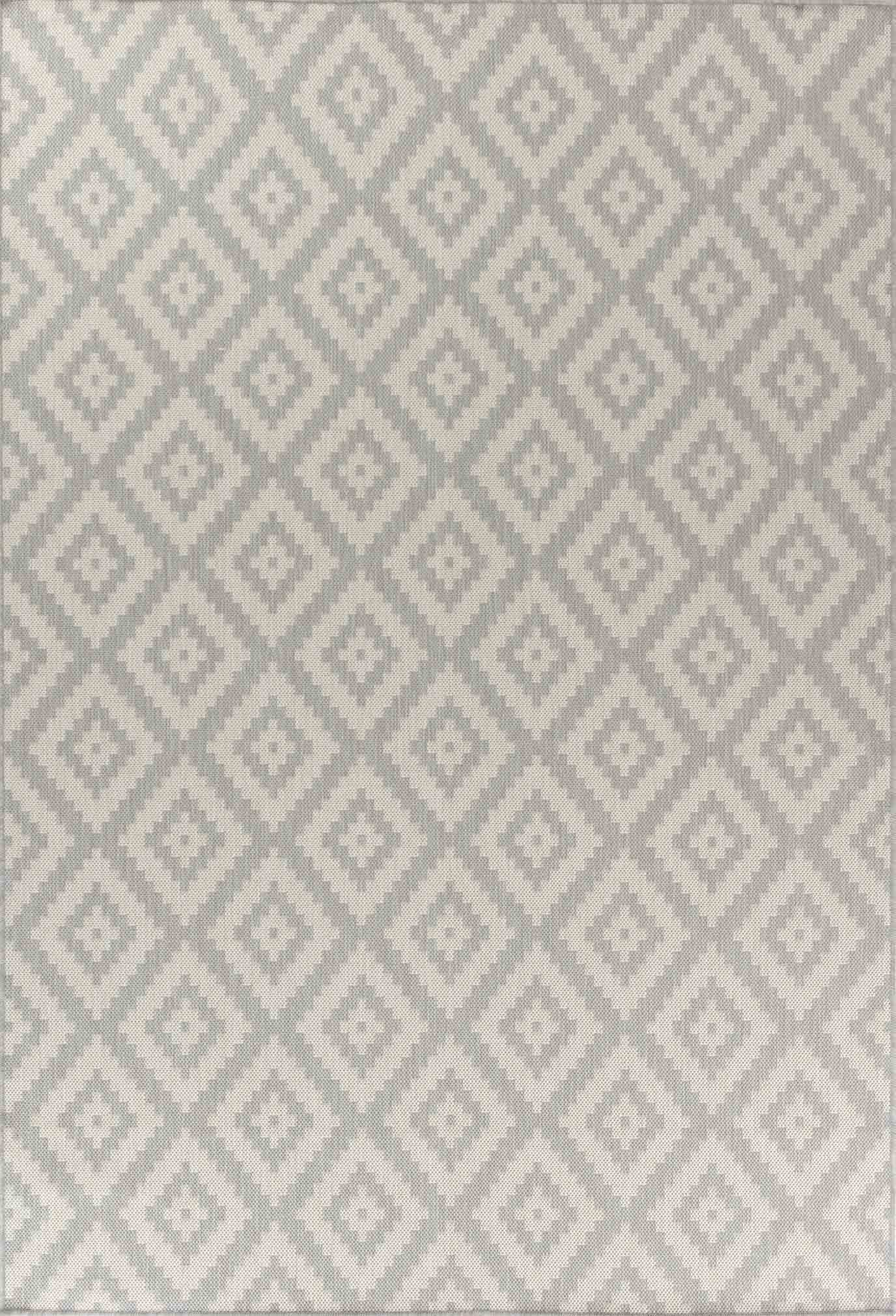 Sky Diamond Outdoor Rug - Silver