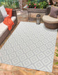 Sky Diamond Outdoor Rug - Silver