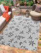 Sky Flower Outdoor Rug - Dark Grey