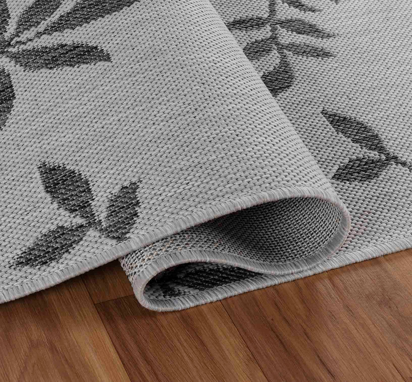 Sky Flower Outdoor Rug - Dark Grey