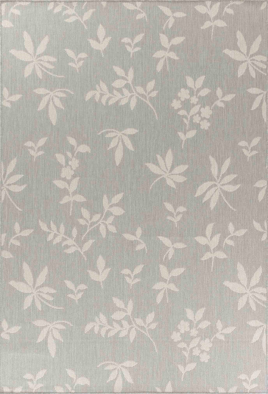 Sky Flower Outdoor Rug - Silver