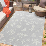 Sky Flower Outdoor Rug - Silver