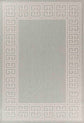 Sky Greek Key Outdoor Rug Silver