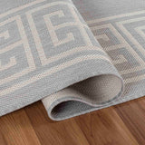 Sky Greek Key Outdoor Rugs - Medium