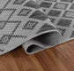 Sky Rhombus Outdoor Rug - Dark Grey
