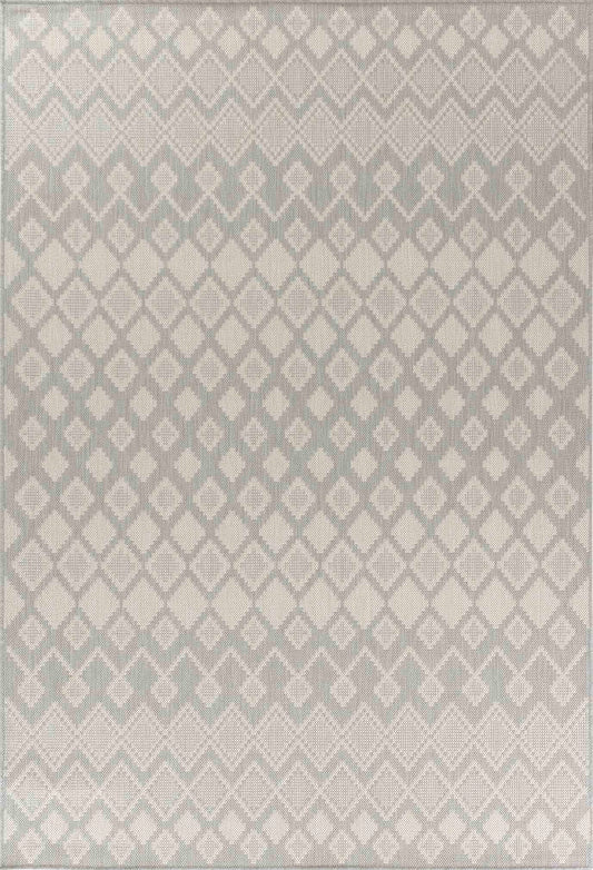 Sky Rhombus Outdoor Rug - Silver