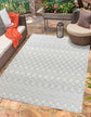 Sky Rhombus Outdoor Rug - Silver
