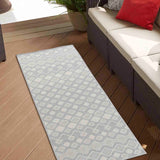 Sky Rhombus Outdoor Rug - Silver