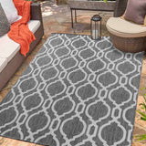 Sky Trellis Outdoor Rug - Dark Grey