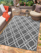 Sky Trellis Outdoor Rug - Dark Grey
