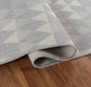Sky Triangle Outdoor Rug - Silver