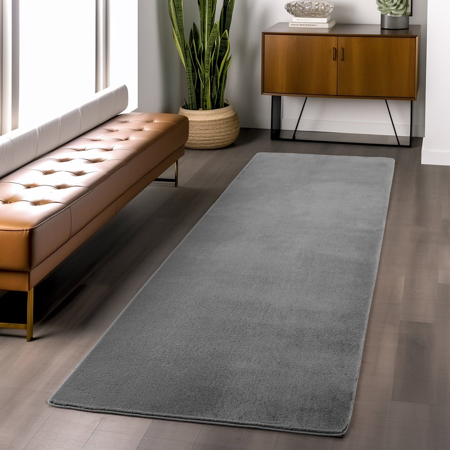 Snuggly Soft Washable Rug - Black