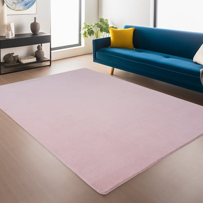 Snuggly Soft Washable Rug - Baby Pink