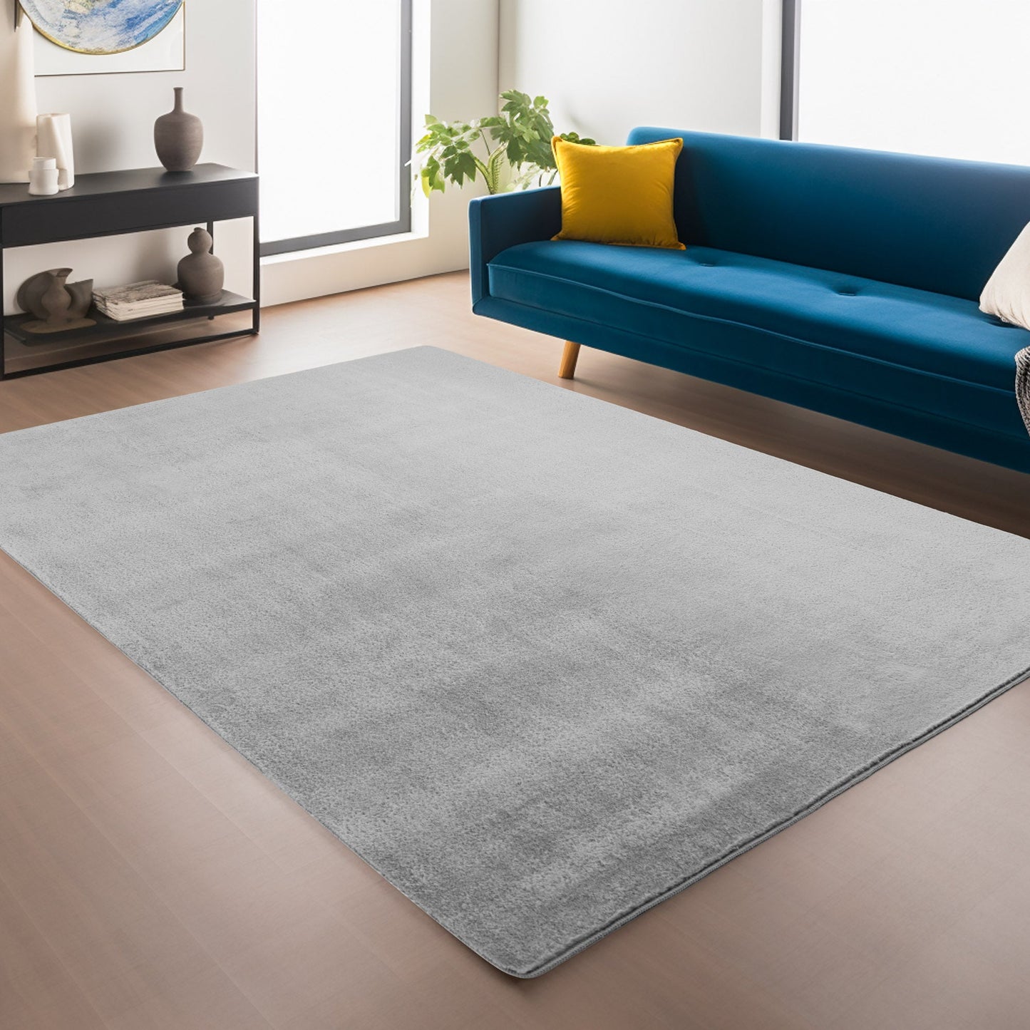 Snuggly Soft Washable Rug - Black