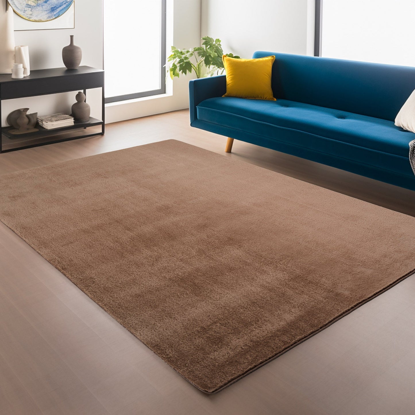 Snuggly Soft Washable Rug - Black