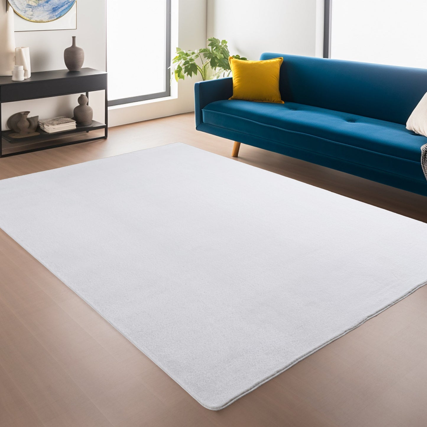 Snuggly Soft Washable Rug - Black