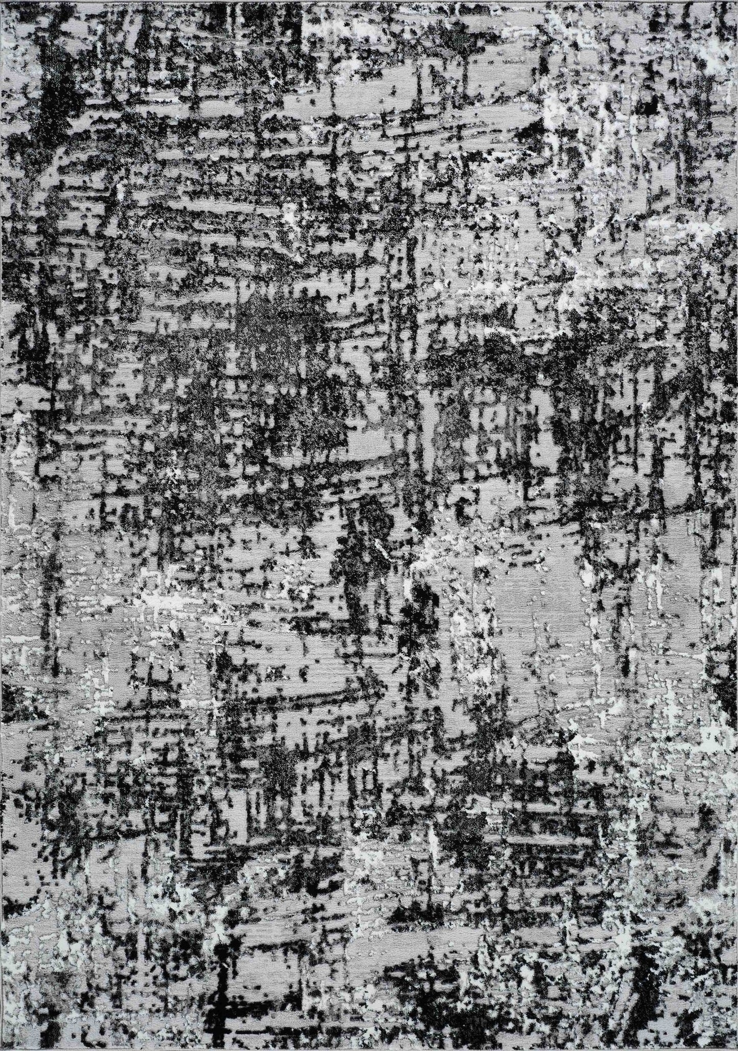 Serenity Metallic Abstract Rug - Lines Grey