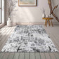 Serenity Abstract Lines Rug - Black