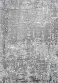 Serenity Metallic Abstract Rug - Lines Grey