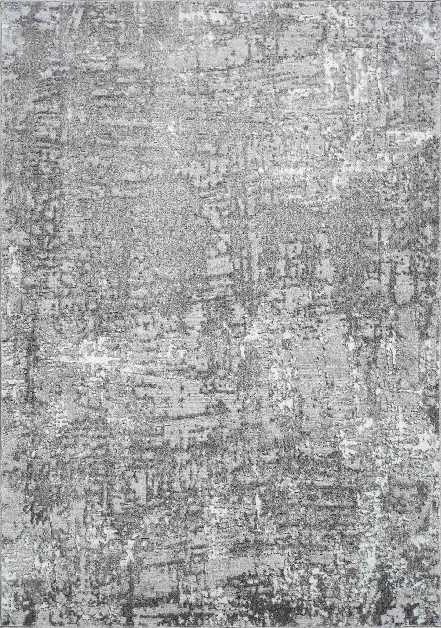 Serenity Metallic Abstract Rug - Lines Grey