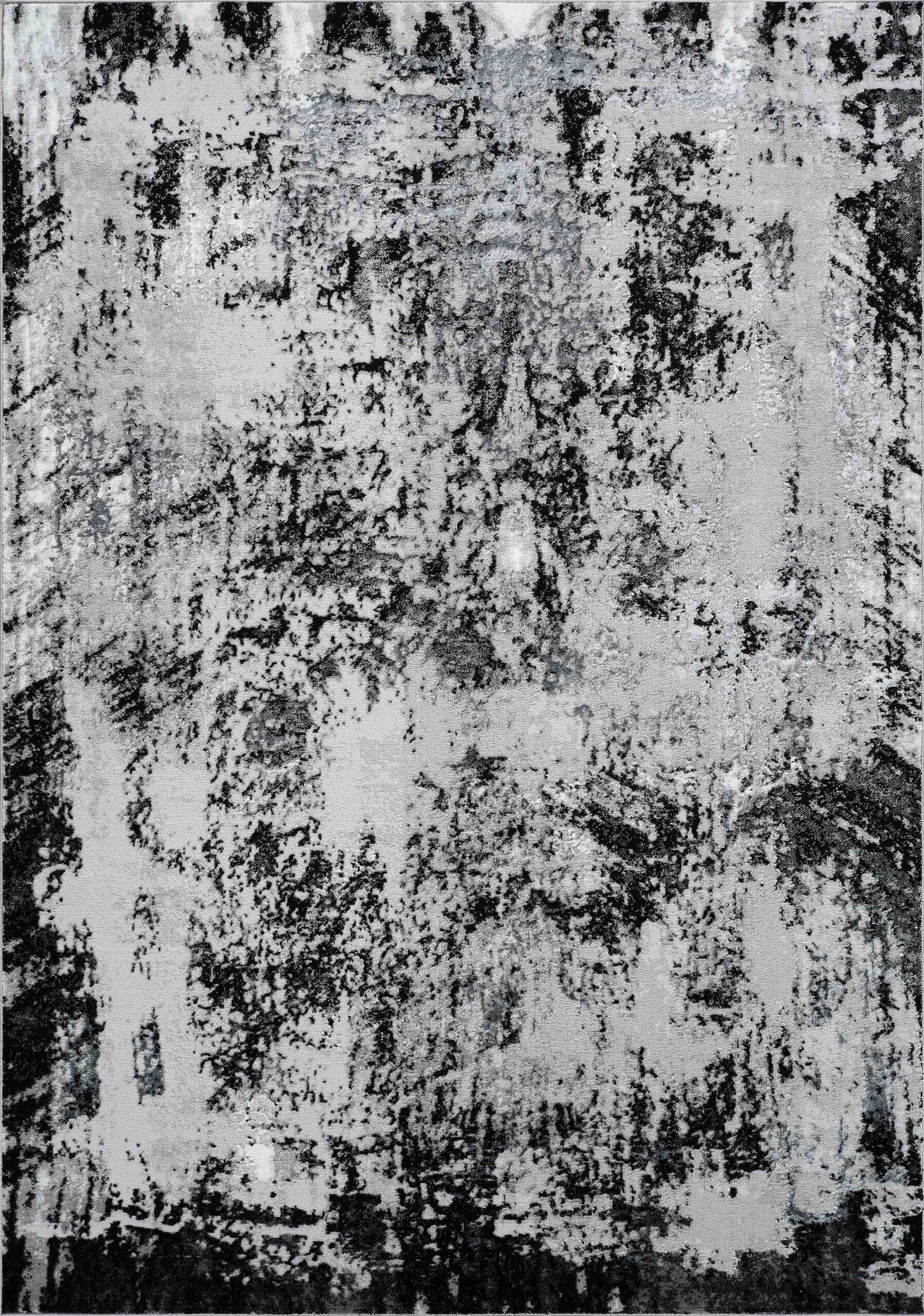 Serenity Metallic Abstract Rug - Acrylic Stone