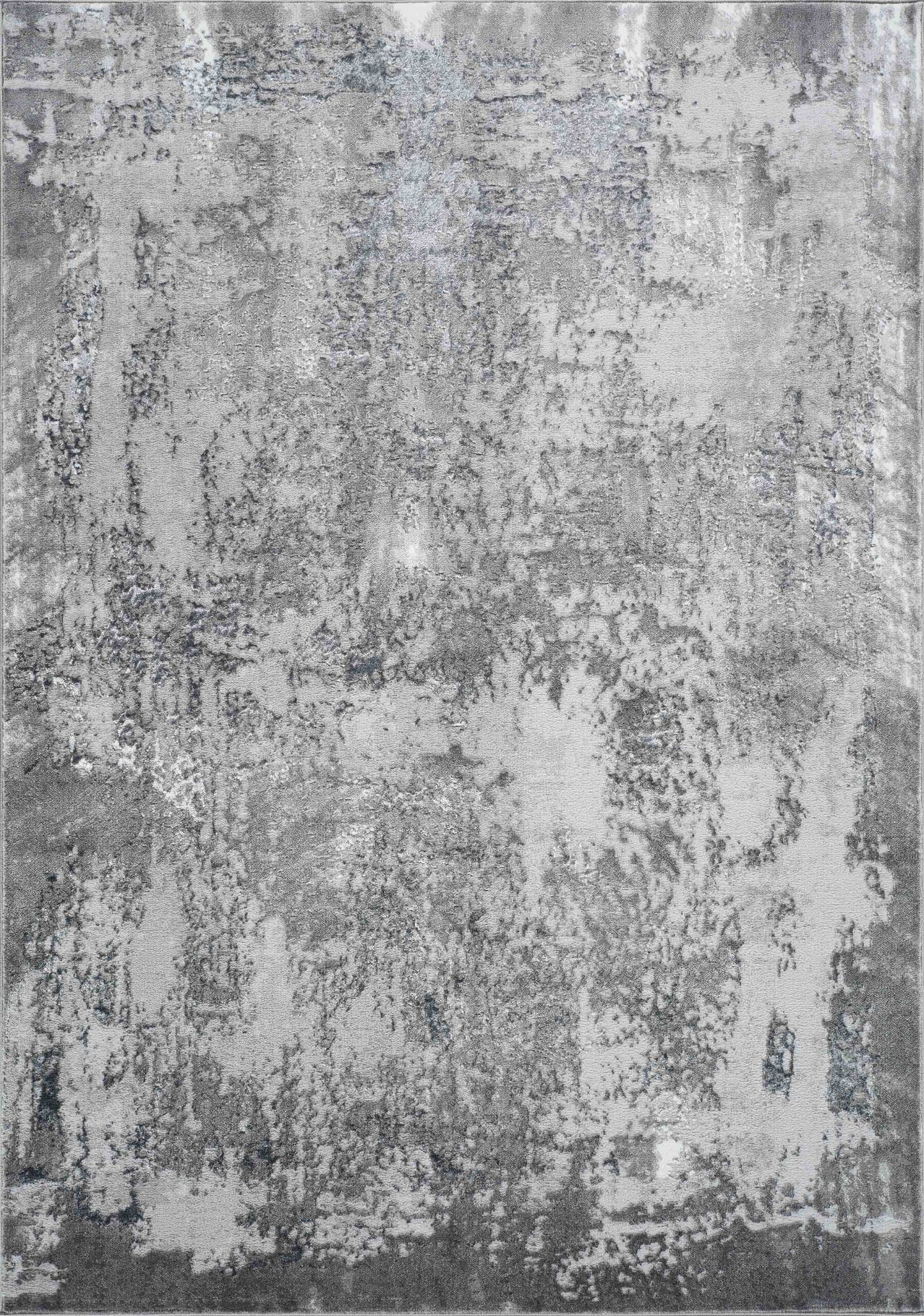 Serenity Metallic Abstract Rug - Acrylic Stone