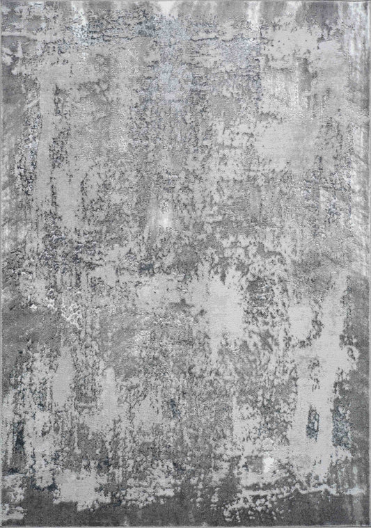 Serenity Abstract Acrylic Rug - Grey