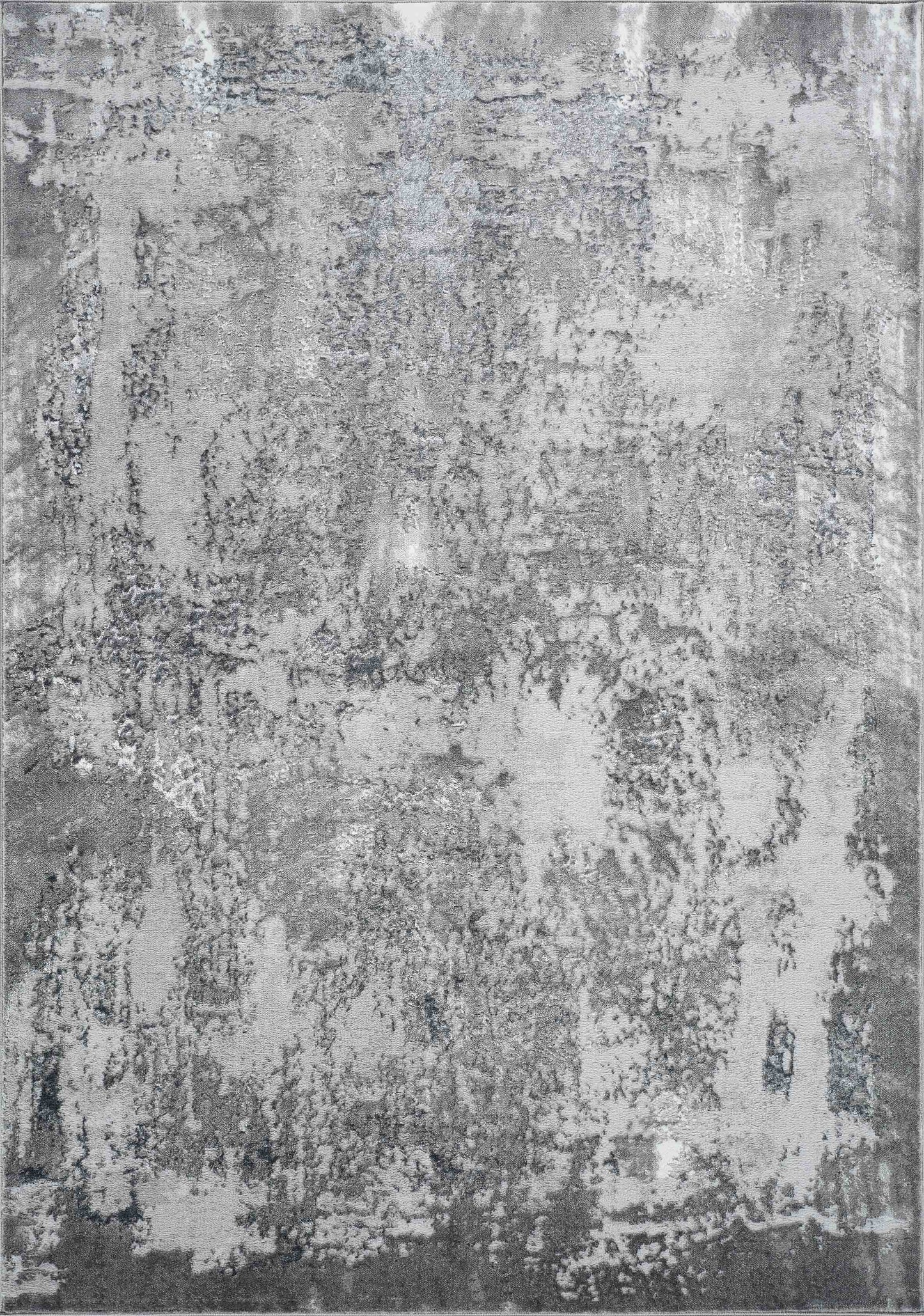 Serenity Abstract Acrylic Rug - Grey
