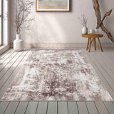 Serenity Abstract Acrylic Rug - Stone