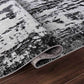 Serenity Abstract Abrasion Rug - Black