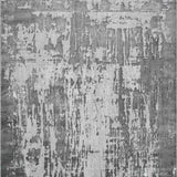 Serenity Abstract Abrasion Rug - Grey