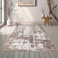 Serenity Abstract Abrasion Rug - Stone