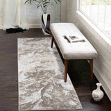 Serenity Abstract Water flow Rug - Stone