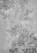 Grey Serenity Sprayed abstract rug, flat portrait view