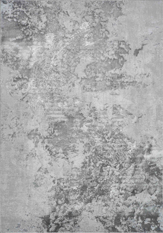 Serenity Abstract Sprayed Rug - Grey